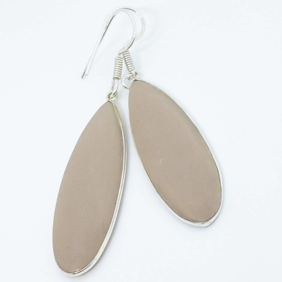 Mookaite 925 Sterling Silver Statement Earrings - Artisan Crafted - Picture 2 of 14